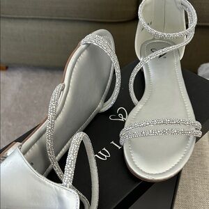 Windsor Silver Rhinestone Sandals